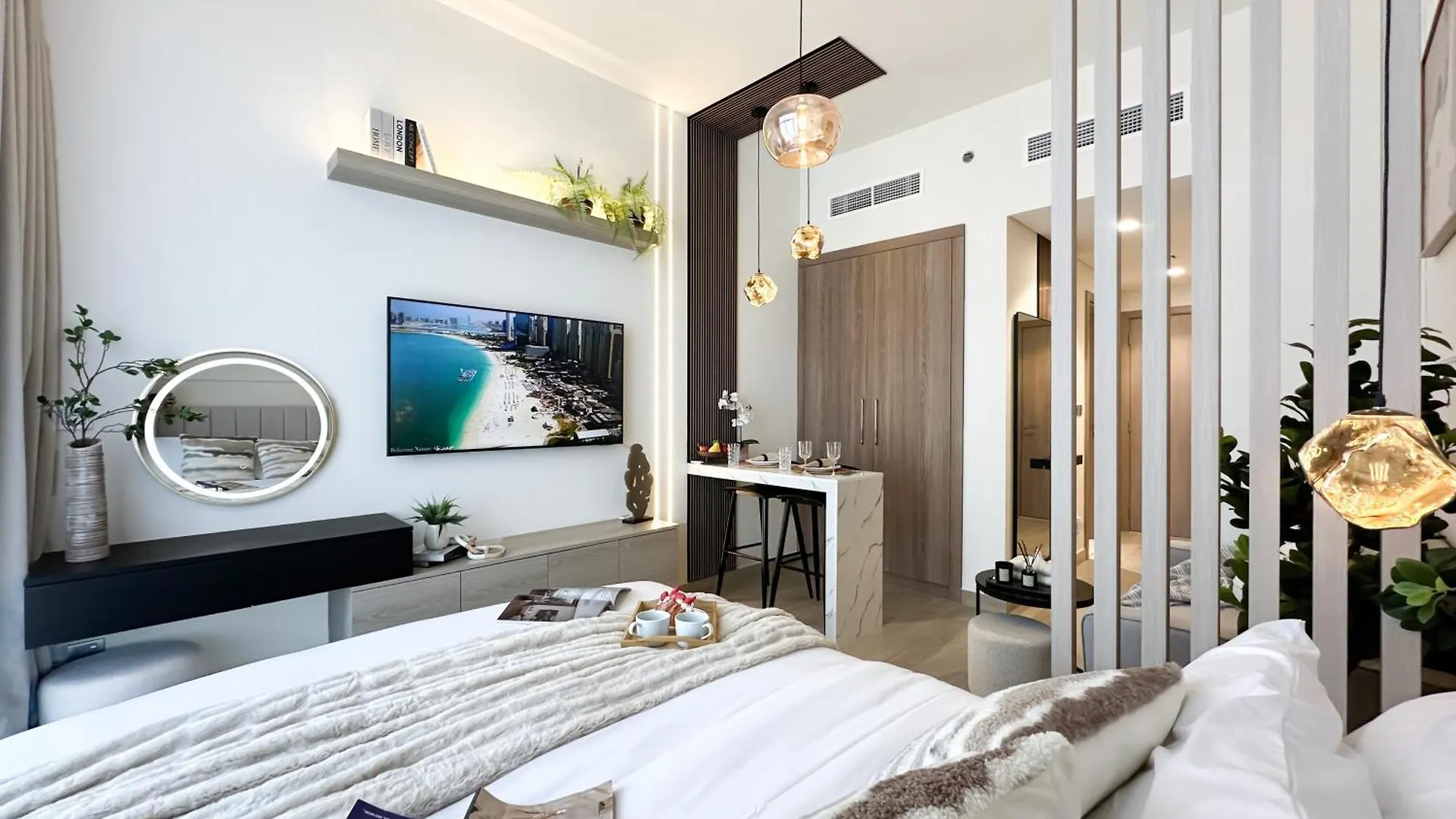 Trophy Modern Marvel Cozy Studio With Smart Features In Azizi Riviera Dubai Appartement